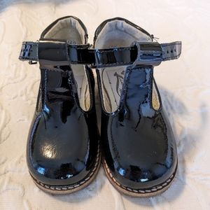 Black patent leather t-strap Zimmerman toddler girl shoes